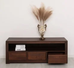 Casa Padrino TV Schrank im Landhausstil mit 3 Schubladen, 160 x 46 x 60 cm