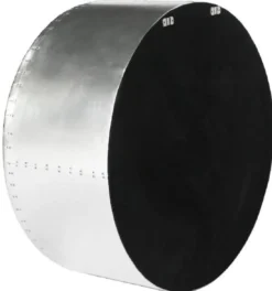 Casa Padrino Vintage Aviator Spiegel Silber Ø 74 cm - Runder Aluminium Flugzeug Design Wandspiegel - Aluminium Flugzeug Möbel