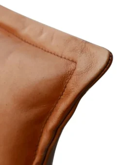 Casa Padrino Vintage Industrial Echtleder Armlehn Stuhl - ALLE FARBEN - Luxus Sessel Industrie Armlehner Design Möbel Büffelleder