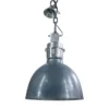 Casa Padrino Vintage Stil Hängeleuchte Grau Ø 44 x H. 60 cm - Industrial Pendelleuchte