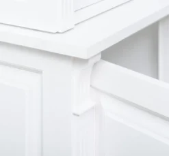 Casa Padrino Vitrine im Landhausstil mit 1 Tür, 120 x 51 x 228 cm