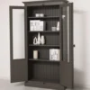 Casa Padrino Vitrine im Landhausstil mit 2 Türen, 110 x 40 x 210 cm