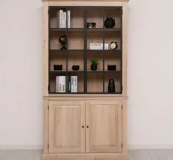 Casa Padrino Vitrine im Landhausstil, 130 x 50 x 230 cm