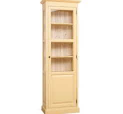 Casa Padrino Vitrine im Landhausstil mit 1 Tür, 75 x 40 x 220 cm
