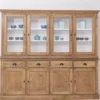 Casa Padrino Vitrine im Landhausstil mit 4 Türen und 4 Schubladen, 230 x 45 x 200 cm