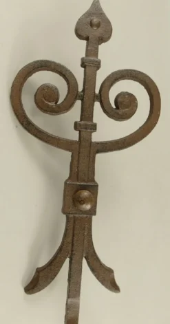 Casa Padrino Wanddeko Anker Rustikal Braun 23 x 1,5 x H. 50 cm - Nostalgischer Metall Anker - Wohnzimmer Deko - Garten Deko - Terrassen Deko - Deko Accessoires