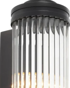Casa Padrino Wandleuchte / Wandlampe Bronze 11 x 14 x H. 60 cm - Luxus Kollektion