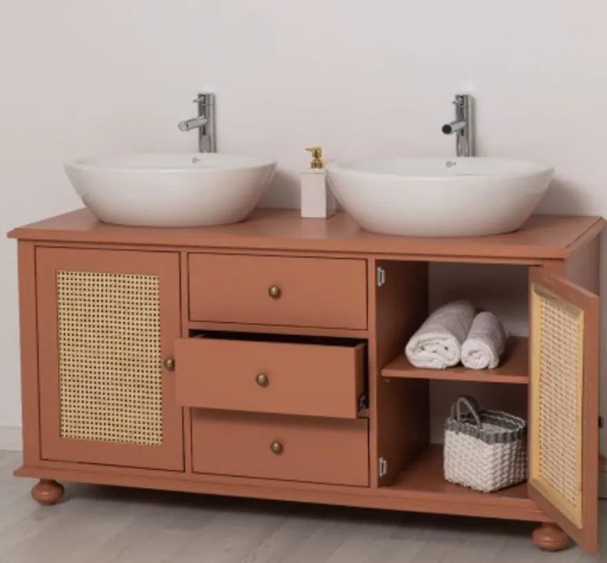 Casa Padrino Waschtisch im Landhausstil, 150 x 51 x 75 cm