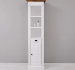 Casa Padrino Waschtisch im Landhausstil mit 1 Tür und 1 Schublade, 55 x 41 x 200 cm