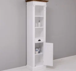 Casa Padrino Waschtisch im Landhausstil mit 1 Tür und 1 Schublade, 55 x 41 x 200 cm
