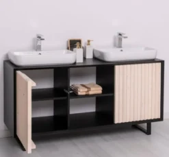 Casa Padrino Waschtisch im Landhausstil mit 2 Türen, 150 x 50 x 76 cm