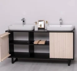 Casa Padrino Waschtisch im Landhausstil mit 2 Türen, 150 x 50 x 76 cm