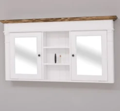 Casa Padrino Waschtisch im Landhausstil mit 2 Türen, 154 x 23 x 80 cm