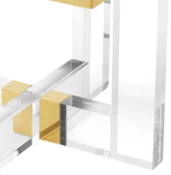 Casa Padrino Wohnzimmer Beistelltisch Gold 60 x 60 x H. 50 cm - Luxus Möbel