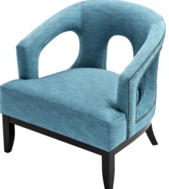 Casa Padrino Wohnzimmer Sessel Türkis / Schwarz 80 x 76 x H. 79 cm - Luxus Wohnzimmermöbel