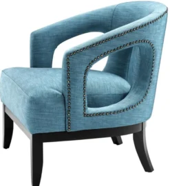 Casa Padrino Wohnzimmer Sessel Türkis / Schwarz 80 x 76 x H. 79 cm - Luxus Wohnzimmermöbel