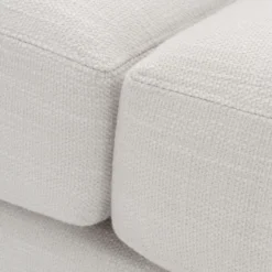 Casa Padrino Wohnzimmer Sofa mit 7 Kissen Weiß / Schwarz 255 x 100 x H. 90 cm - Luxus Couch - Wohnzimmer Möbel