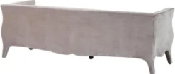 Casa Padrino Wohnzimmer Sofa Grau 225 x 79 x H. 75 cm - Luxus Samtsofa