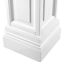Casa Padrino Wohnzimmer Säule Weiß 33 x 33 x H. 120 cm - Luxus Kollektion