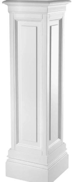 Casa Padrino Wohnzimmer Säule Weiß 33 x 33 x H. 120 cm - Luxus Kollektion