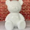 Casa Padrino XXL Deko Figur Teddybär Weiß H. 120 cm