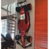 Casa Padrino XXL Deko Formel 1 Rennwagen Rot / Schwarz / Weiß 180 cm - Wanddeko