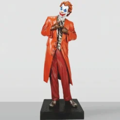 Casa Padrino XXL Deko Skulptur Bunt / Schwarz H. 215 cm - Lebensgroße Deko Figur