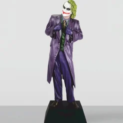 Casa Padrino XXL Deko Skulptur Lila / Grün H. 215 cm - Lebensgroße Deko Figur