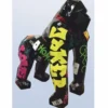 Casa Padrino XXL Deko Skulptur Gorilla Affe Schwarz / Bunt 111 x 77 x H. 131 cm