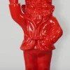 Casa Padrino XXL Deko Skulptur Gartenzwerg Rot H. 170 cm