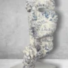 Casa Padrino XXL Deko Skulptur Creme / Blau / Grau H. 180 cm