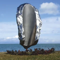 Casa Padrino XXL Garten Deko Edelstahl Skulptur Frauenkopf Silber H. 215 cm
