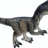 Casa Padrino XXL Garten Deko Skulptur Dinosaurier Grau / Schwarz 215 cm