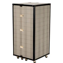 Eichholtz Bar Cabinet Martini Bianco 59 x 59 x H. 122,5 cm - Barschrank im Koffer Design auf Rollen