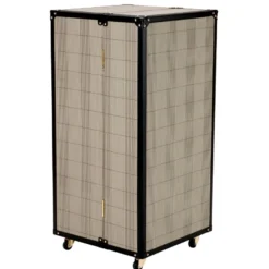 Eichholtz Bar Cabinet Martini Bianco 59 x 59 x H. 122,5 cm - Barschrank im Koffer Design auf Rollen