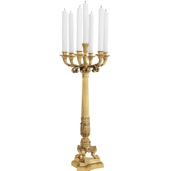 Eichholtz Candle Holder Jefferson Poliertes Messing - Fünfarmiger Kandelaber