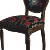 Frida Kahlo by Casa Padrino Luxus Barock Esszimmer Stuhl Schwarz / Bunt / Dunkelbraun