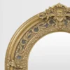 Großer prunkvoller Barock Spiegel Halbrund Gold 185 x 110 cm
