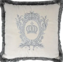 Harald Glööckler Luxus Deko Kissen Pompöös by Casa Padrino Creme / Silber - Glööckler Kissen