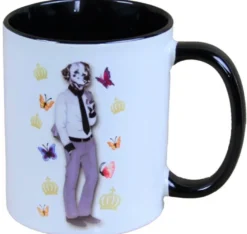 Harald Glööckler Pompöös Tasse Hund mit Krawatte - designed by Harald Glööckler