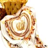 Luxus Wohndecke Pompöös by Casa Padrino Barock Creme / Gold von Harald Glööckler mit Glitzersteinen