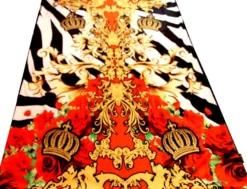 Luxus Wohndecke Pompöös by Casa Padrino Barock Crowns & Roses von Harald Glööckler mit Glitzersteinen
