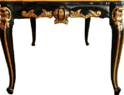 Pompöös by Casa Padrino Barock Luxus Esszimmer Set Grün / Schwarz / Gold - Pompööser Barock Esstisch mit Glasplatte und 6 Barock Esszimmerstühle designed by Harald Glööckler - Barock Möbel