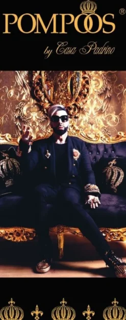 Pompöös by Casa Padrino Barock Luxus Esstisch mit Glasplatte Schwarz / Gold 180 x 100 cm - Pompööser Barock Esstisch designed by Harald Glööckler