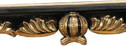 Pompöös by Casa Padrino Barock Luxus Esstisch mit Glasplatte Schwarz / Gold 180 x 100 cm - Pompööser Barock Esstisch designed by Harald Glööckler