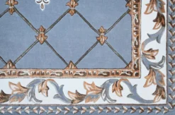 Pompöös by Casa Padrino Luxus Barock Teppich Krone von Harald Glööckler Blau - Verschiedene Größen