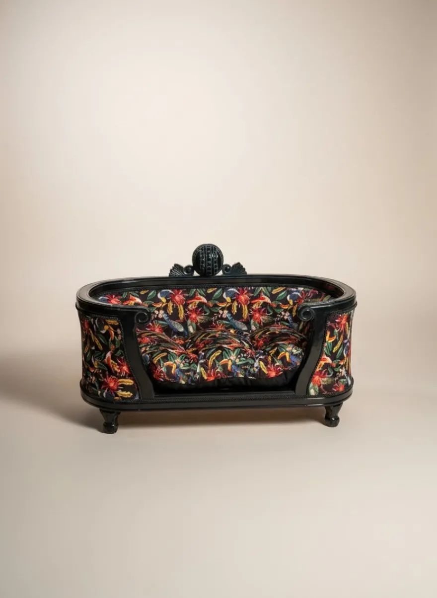 Pompöös by Casa Padrino Luxus Barock Hunde & Katzenbett Bunt / Schwarz
