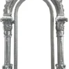Pompöös by Casa Padrino Luxus Barock Spiegel Silber 134 x H. 257 cm - Handgeschnitzt - Harald Glööckler Spiegel