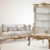 Pompöös by Casa Padrino Luxus Barock Couchtisch Provence Beige / Weiß / Gold - Pompööser Barockstil Wohnzimmertisch designed by Harald Glööckler