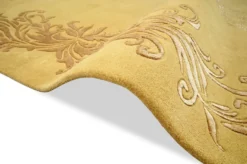 Pompöös by Casa Padrino Luxus Barock Teppich Krone von Harald Glööckler Gold - Verschiedene Größen